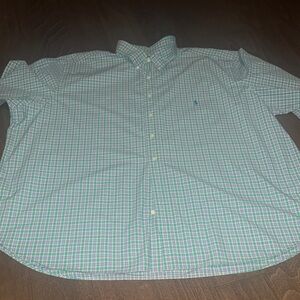 Ralph Lauren Blue and Green Plaid Shirt